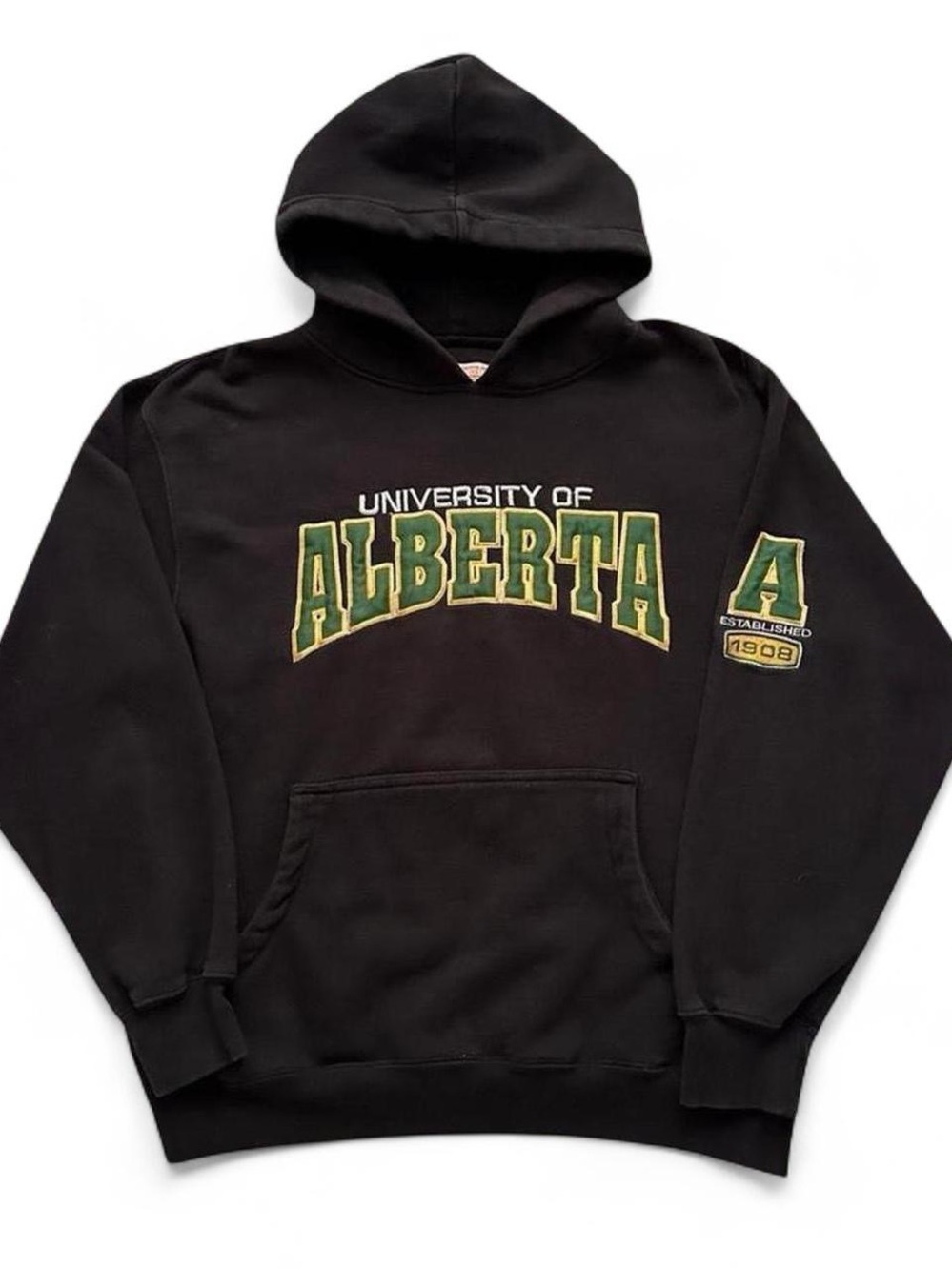 University of Alberta Canada Black Pullover Hoodie L